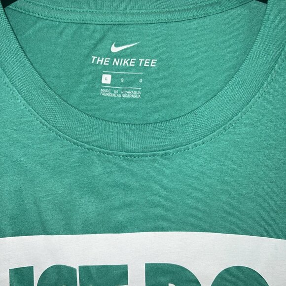 Nike Tee Sportswear Just Do It. Logo Green Men’s Large - Picture 4 of 8